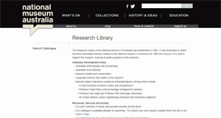 Desktop Screenshot of library.nma.gov.au