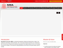 Tablet Screenshot of nma.org.np